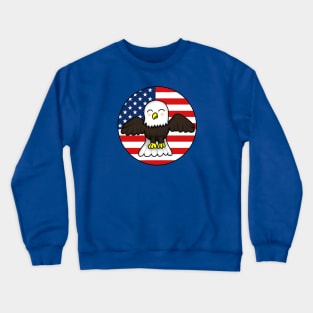 Patriotic American Eagle - Small Design Crewneck Sweatshirt